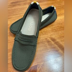 Rothy's The Driver Women’s Olive Slip-On Loafers